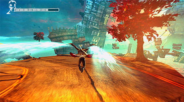 Just when you get there, youll get a new skill, Angel Boost - The First Memory - 3: Bloodline - DMC: Devil May Cry - Game Guide and Walkthrough