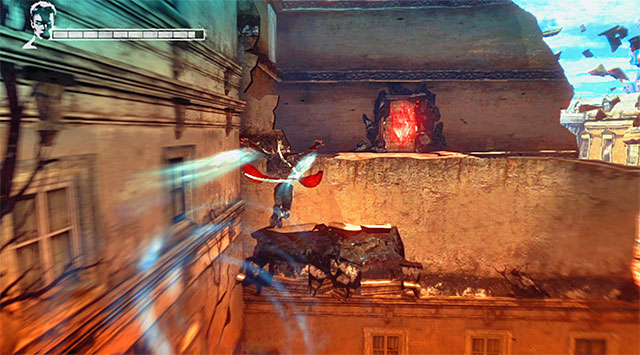 Begin from using Demon Pull where youve been talking with Kat - Destroying the third camera - 4: Under Watch - DMC: Devil May Cry - Game Guide and Walkthrough