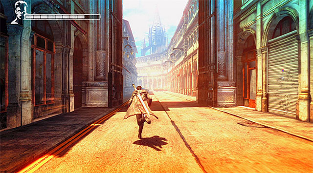 After battle head for a newly unlocked passage (screen) - The escape - 4: Under Watch - DMC: Devil May Cry - Game Guide and Walkthrough