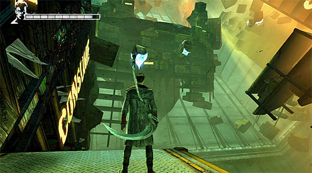 Now you can continue your journey through left side of warehouse or go to the right side - Going through the first warehouse - 5: Virility - DMC: Devil May Cry - Game Guide and Walkthrough