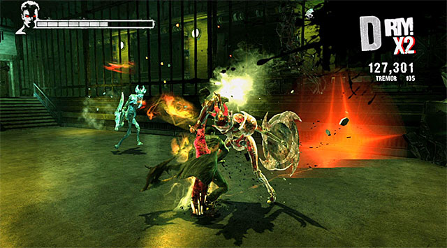 Second part is a replay of the last battle in the second warehouse - Getting to the mixing room - 5: Virility - DMC: Devil May Cry - Game Guide and Walkthrough