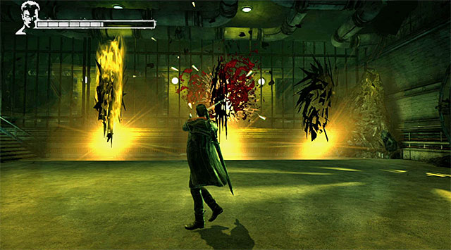 Last, third part is an encounter with three demonic shards - Getting to the mixing room - 5: Virility - DMC: Devil May Cry - Game Guide and Walkthrough