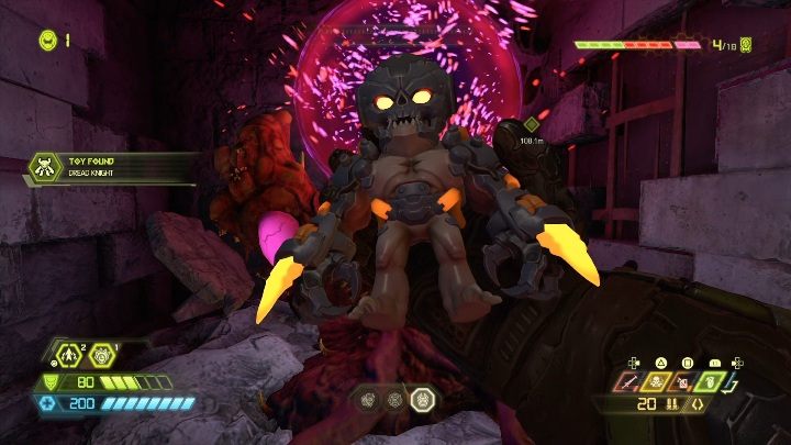 A destroyed wall is next to the place described above - Doom Eternal: Nekravol 2 secrets maps and location - Collectibles and secrets - Doom Eternal Guide