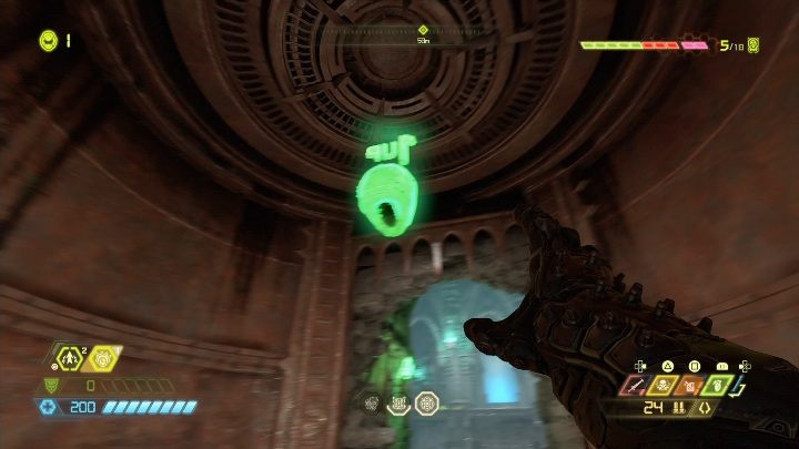 Extra health is in the glass, you have to climb to the top and grab onto the wall to be able to reach this secret - Doom Eternal: Nekravol 2 secrets maps and location - Collectibles and secrets - Doom Eternal Guide