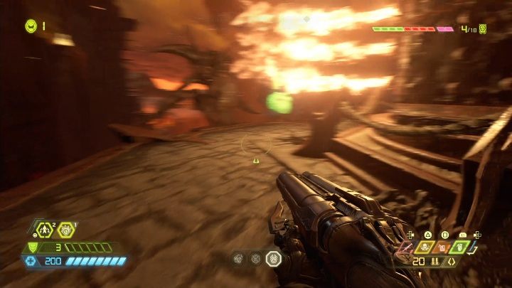 Using the jump pad, jump to the nearest platform - Doom Eternal: Nekravol 2 secrets maps and location - Collectibles and secrets - Doom Eternal Guide
