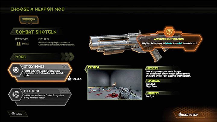 Each modbot is a disposable device, which means that you can choose one modification for one of your current weapons - Doom Eternal: Weapons upgrade - how and why should I do it? - Character development - Doom Eternal Guide