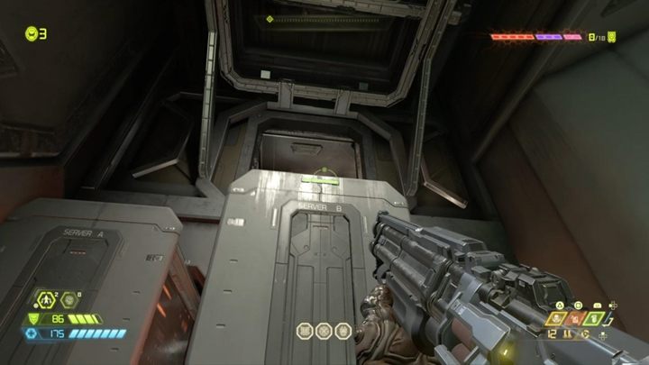 After the cutscene, take the elevator down and kill all demons - Doom Eternal: Mars Core walkthrough - Levels walkthrough - Doom Eternal Guide