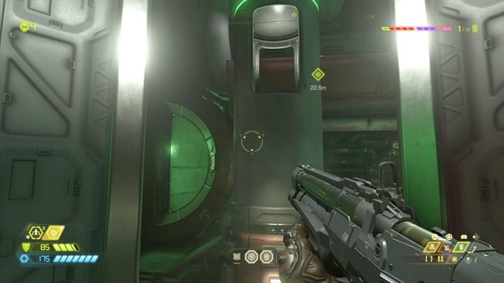 Jump down the building and then you jump into a big turbine - Doom Eternal: Mars Core walkthrough - Levels walkthrough - Doom Eternal Guide