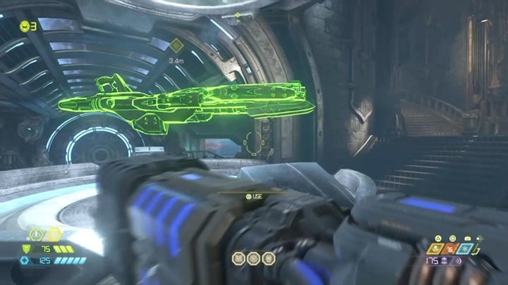 Watch a short cut-scene and pick up a new weapon - Ballista - Doom Eternal: Super Gore Nest walkthrough - Levels walkthrough - Doom Eternal Guide