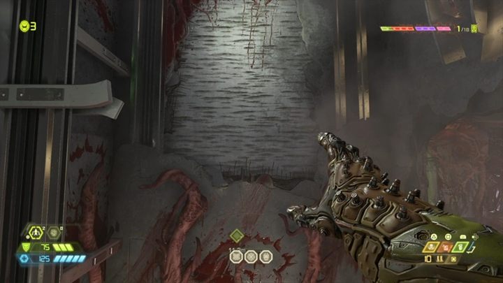 Move towards the marker and jump on the sections of the streets - Doom Eternal: Super Gore Nest walkthrough - Levels walkthrough - Doom Eternal Guide