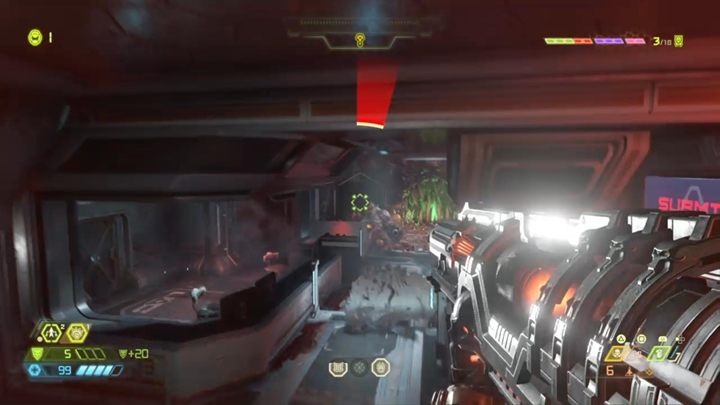 Go forward and jump down the elevator - Doom Eternal: Super Gore Nest walkthrough - Levels walkthrough - Doom Eternal Guide