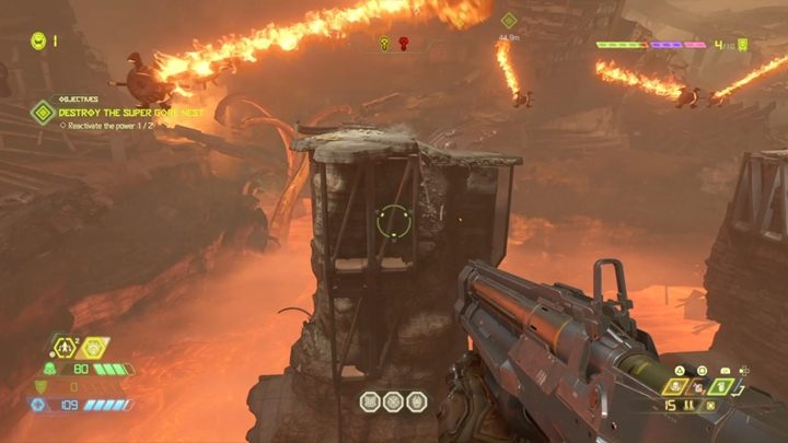 In this sector, you will find a lot of demons and a totem - Doom Eternal: Super Gore Nest walkthrough - Levels walkthrough - Doom Eternal Guide