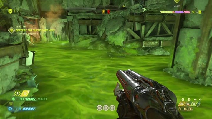 Eventually, you will reach the niche in the wall - Doom Eternal: Super Gore Nest walkthrough - Levels walkthrough - Doom Eternal Guide