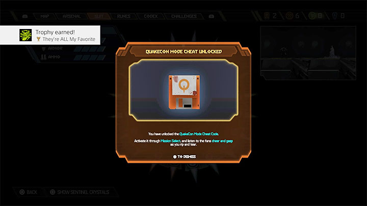 This is an easter-egg, not a cheat that makes the game easier - Doom Eternal: Cheat codes - how can I unlock them? - Campaign - Doom Eternal Guide