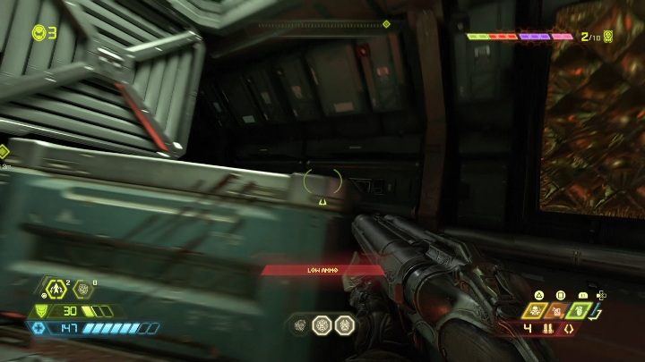 To get to that secret you have to go through the ventilation shaft - Doom Eternal: Mars Core secrets maps and location - Collectibles and secrets - Doom Eternal Guide