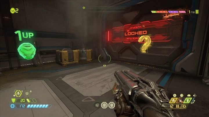 You will find another extra life next to the closed door - Doom Eternal: Mars Core secrets maps and location - Collectibles and secrets - Doom Eternal Guide
