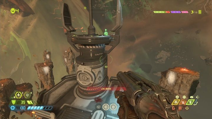 Another extra life is on a platform far away from other platforms - Doom Eternal: Mars Core secrets maps and location - Collectibles and secrets - Doom Eternal Guide