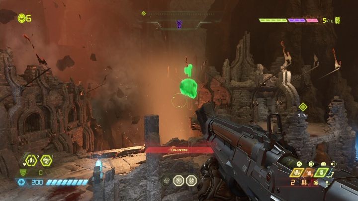 You can get the last extra life before the end of the map - Doom Eternal: Mars Core secrets maps and location - Collectibles and secrets - Doom Eternal Guide