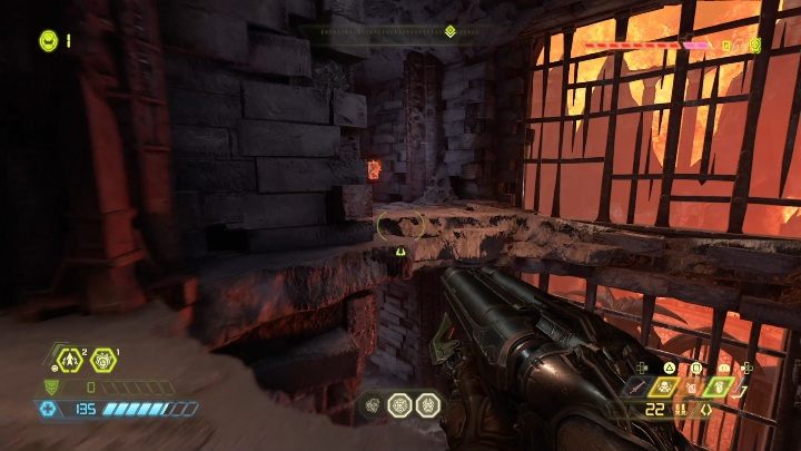 Go through the gate and head left immediately - Doom Eternal: Nekravol 1 secrets maps and location - Collectibles and secrets - Doom Eternal Guide