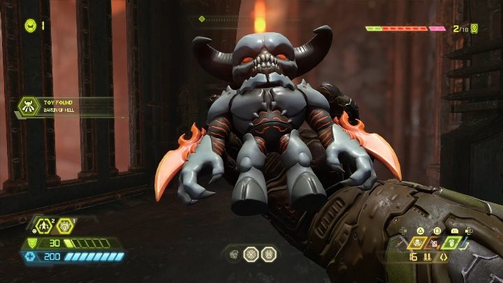 Then jump to the lower level using the destroyed floor - Doom Eternal: Nekravol 1 secrets maps and location - Collectibles and secrets - Doom Eternal Guide