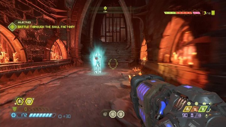 After defeating the boss and reaching the top floor, dont turn right to continue the mission - Doom Eternal: Nekravol 1 secrets maps and location - Collectibles and secrets - Doom Eternal Guide