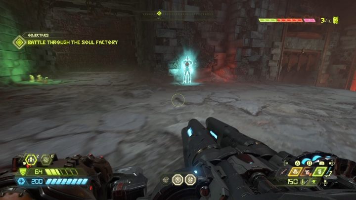 When you are in the place with the token, just go up the stairs, and you will see another secret - Doom Eternal: Nekravol 1 secrets maps and location - Collectibles and secrets - Doom Eternal Guide