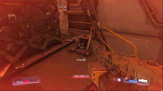 Walk around them and pull the lever hidden behind - Doom: Destroyed Argent Facility Walkthrough - Doom: Walkthrough - Doom Game Guide & Walkthrough