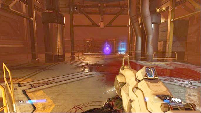 Slightly further another battle awaits you - Doom: Destroyed Argent Facility Walkthrough - Doom: Walkthrough - Doom Game Guide & Walkthrough
