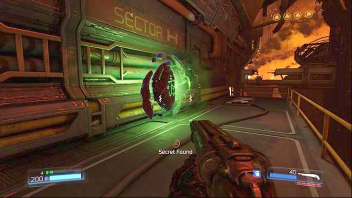 It will lead you to the Rune Trial - Armored Offensive - Doom: Destroyed Argent Facility Walkthrough - Doom: Walkthrough - Doom Game Guide & Walkthrough