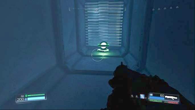 At its end you will find BFG ammunition and in the middle there is a passage to inside the building - Doom: VEGA Central Processing Walkthrough - Doom: Walkthrough - Doom Game Guide & Walkthrough