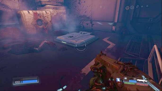 Now you can walk through the previously mentioned gate - Doom: VEGA Central Processing Walkthrough - Doom: Walkthrough - Doom Game Guide & Walkthrough