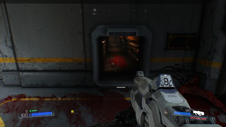 It will lead you to another room at the end of which there is one more tunnel - Doom: Resource Operations Walkthrough - Doom: Walkthrough - Doom Game Guide & Walkthrough