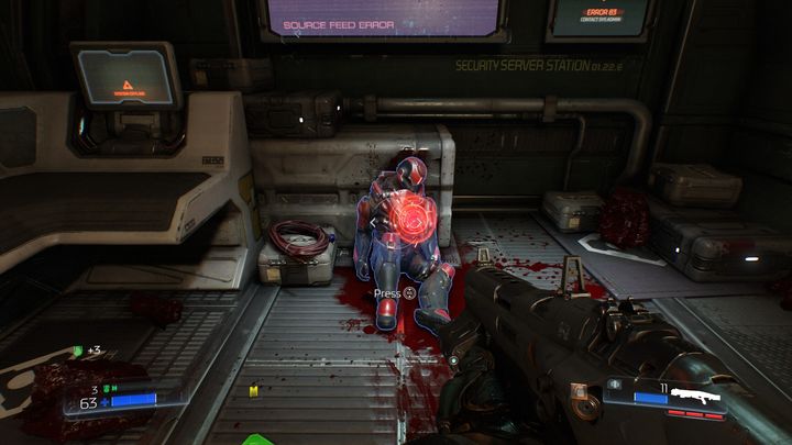Go to the room on the left after the battle - Doom: Resource Operations Walkthrough - Doom: Walkthrough - Doom Game Guide & Walkthrough