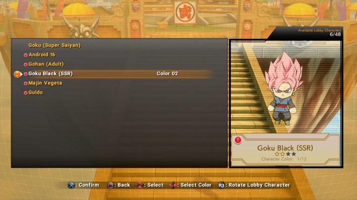 Choose a lobby avatar from the list - Starting Tips for Dragon Ball FighterZ - Basics - Dragon Ball FighterZ Game Guide