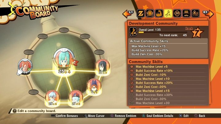 This section relates to the community board connections - Turtle School Training Manuals | DBZ Kakarot basics - Basics - Dragon Ball Z Kakarot Guide