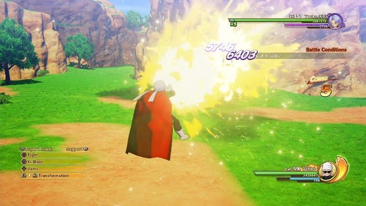 The goal of this mission is to defeat the quest giver - Toughening Up | Side mission in DBZ Kakarot - Majin Buu Reborn - Dragon Ball Z Kakarot Guide