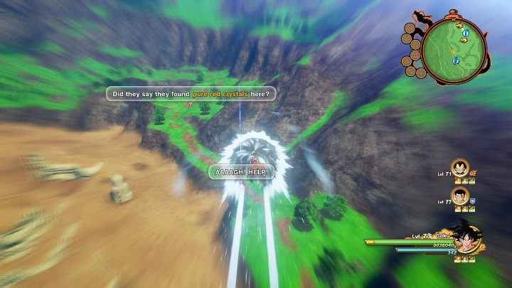 To start this mission, you must go to Southeast Mountains Area - Continually Attacked Villager | Side mission in DBZ Kakarot - Majin Buu Reborn - Dragon Ball Z Kakarot Guide