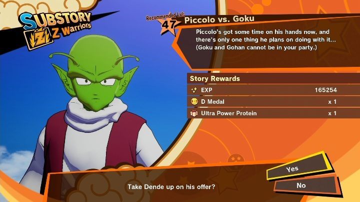 Time frame: From Majin Buu Reborn - Episode 8: Finale to No time limit - Piccolo vs. Goku | Side mission in DBZ Kakarot - Majin Buu Reborn - Dragon Ball Z Kakarot Guide