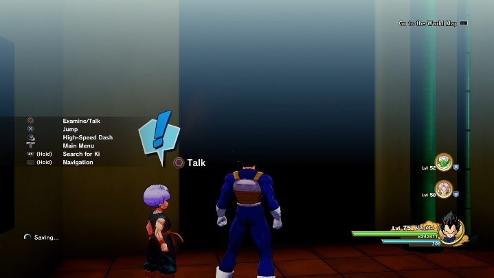 To start this mission, you need to talk to your son - The Parent Trap | Side mission in DBZ Kakarot - Majin Buu Reborn - Dragon Ball Z Kakarot Guide