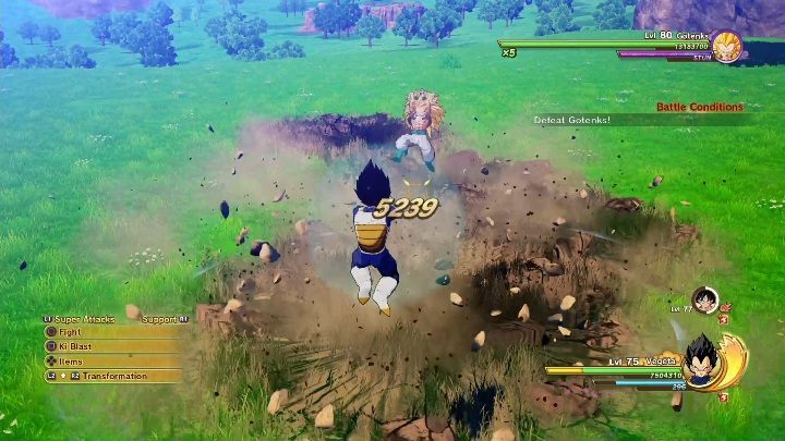 Your task is to go to the specified point and fight Gotenks - The Parent Trap | Side mission in DBZ Kakarot - Majin Buu Reborn - Dragon Ball Z Kakarot Guide