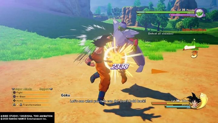 Now go to the meeting with Piccolo and Gohan - Episode 2 | Android Terror Arrives | DBZ Kakarot Walkthrough - Android Terror Arrives - Dragon Ball Z Kakarot Guide