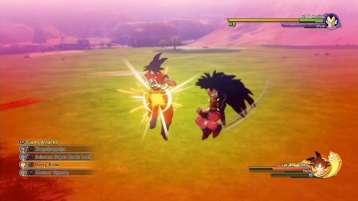 If your guard runs out, you will be defenseless for a few tens of seconds - Combat system | DBZ Kakarot basics - Basics - Dragon Ball Z Kakarot Guide