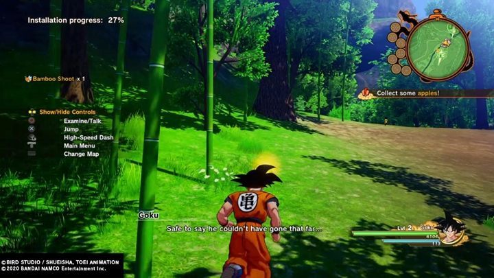 The game opens with a short fight with Piccolo - Episode 1 | Attack of the Saiyans | DBZ Kakarot Walkthrough - Attack of the Saiyans - Dragon Ball Z Kakarot Guide