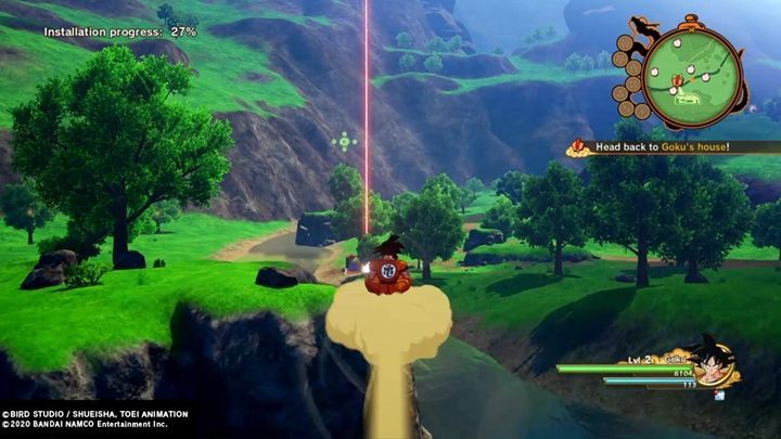 Go to the campfire and fry your prey - Episode 1 | Attack of the Saiyans | DBZ Kakarot Walkthrough - Attack of the Saiyans - Dragon Ball Z Kakarot Guide