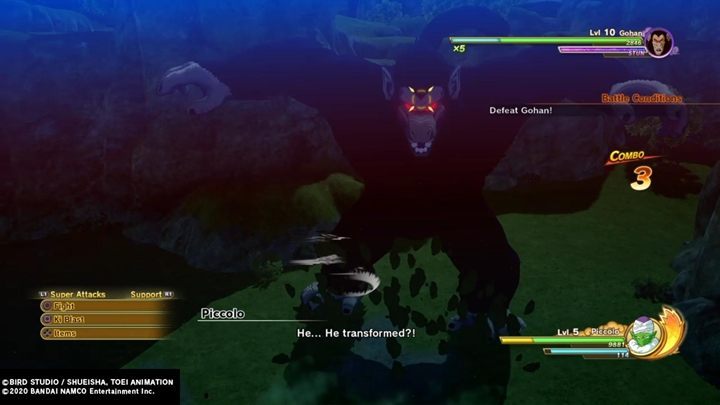 You have to fight with transformed Gohan - Episode 3 | Attack of the Saiyans | DBZ Kakarot Walkthrough - Attack of the Saiyans - Dragon Ball Z Kakarot Guide