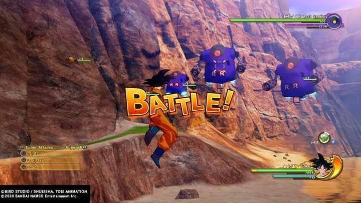 In the mountains, you will meet Android Eight known from the original Dragon Ball - Gentle Giant | Side mission in DBZ Kakarot - Attack of the Saiyans - Dragon Ball Z Kakarot Guide