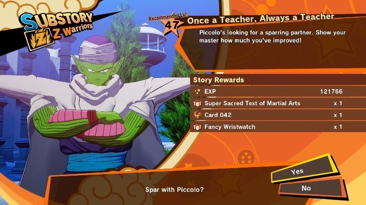 Time frame: From Android Terror Arrives - Episode 8: Fleeting Normality to Episode 8: Kamis Successor - Once a Teacher, Always a Teacher | Side mission in DBZ Kakarot - Android Terror Arrives - Dragon Ball Z Kakarot Guide