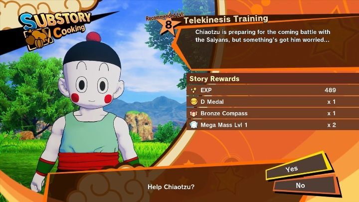 Time frame: From Attack of the Saiyans - Episode 3: Survival 101 to Episode 3: Survival 101 - Telekinesis Training | Side mission in DBZ Kakarot - Attack of the Saiyans - Dragon Ball Z Kakarot Guide