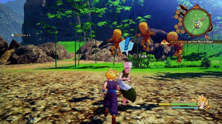To start this mission, you must fly to the attacked villager - Frequently Attacked Villager | Side mission in DBZ Kakarot - Android Terror Arrives - Dragon Ball Z Kakarot Guide