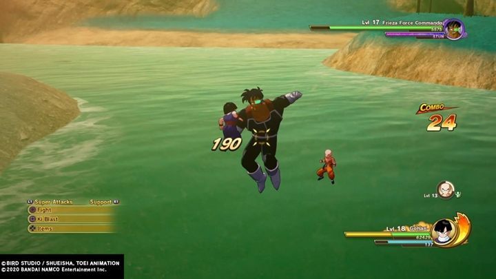 Watch the cut-scene to learn more about the situation on Namek - Episode 1 | Evil Emperor Frieza | DBZ Kakarot Walkthrough - Evil Emperor Frieza - Dragon Ball Z Kakarot Guide